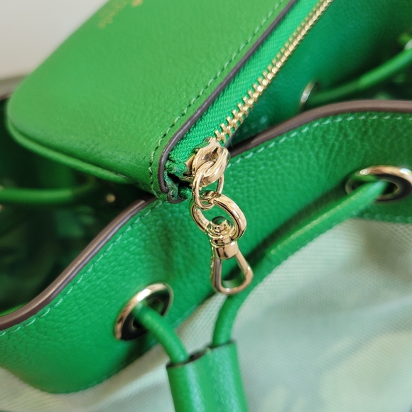 Kate Spade green bucket drawstring bag - Picture 6 of 11